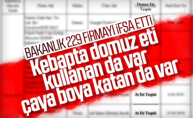 Bakanlık gıdada sahtecilik yapan markaları ifşa etti