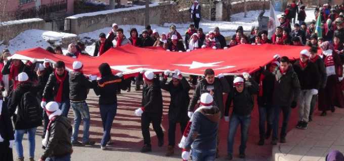 Aksaray'da Sarıkamış Şehitleri İçin Yürüdüler