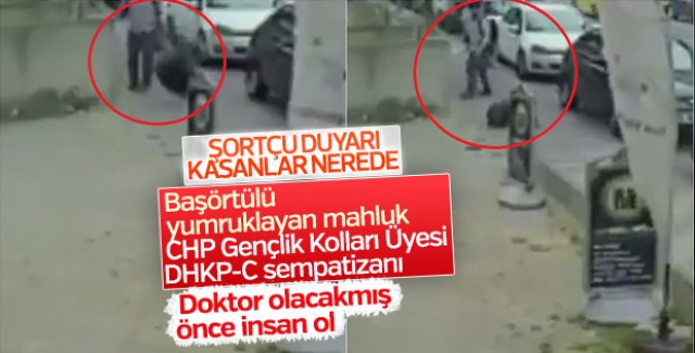 kadına yumruk atan mahlukat CHP&#039;li çıktı