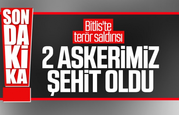 Bitlis'te 2 asker şehit oldu