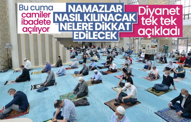 Diyanet cuma namazı için uyarı afişi hazırladı