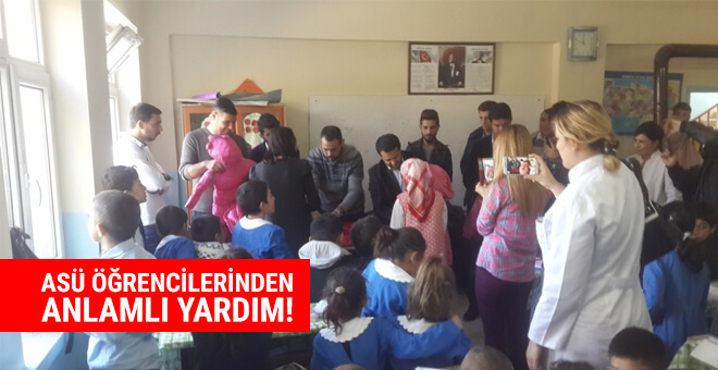 Asü Öğrencilerinden anlamlı yardım!