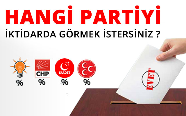 Hangi Partiyi İktidarda Görmek İstersiniz ?