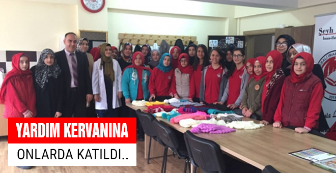 Yardım kervanına onlarda katıldı